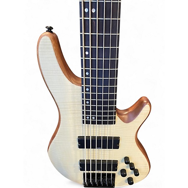 Used Schecter Guitar Research SC-6 Natural Electric Bass Guitar
