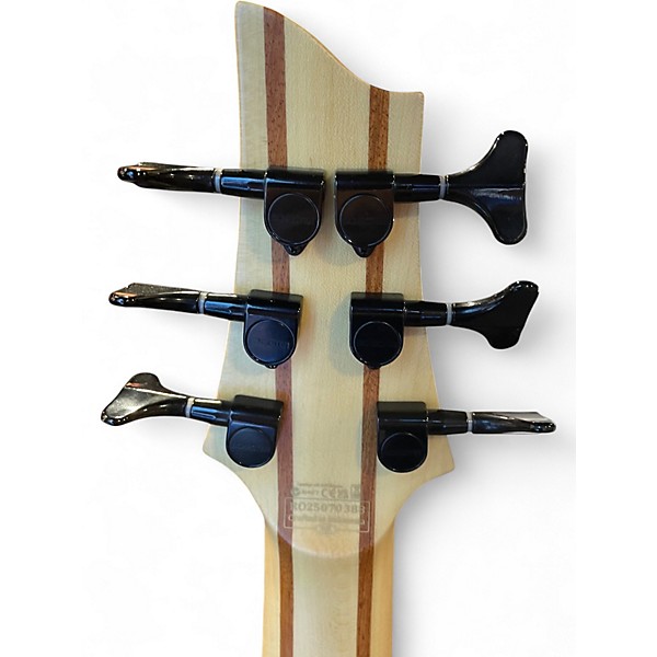 Used Schecter Guitar Research SC-6 Natural Electric Bass Guitar