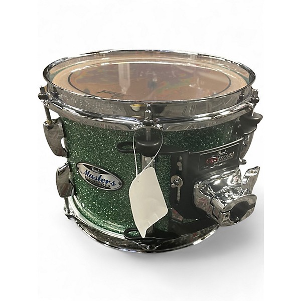 Used Pearl 10x9 Masters Maple Complete Tom Absinthe Sparkle Drum