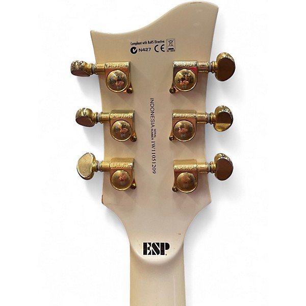 Used ESP Xtone Pearl White Hollow Body Electric Guitar