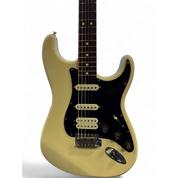 Used 2008 Fender Standard Stratocaster Olympic White Solid Body Electric Guitar