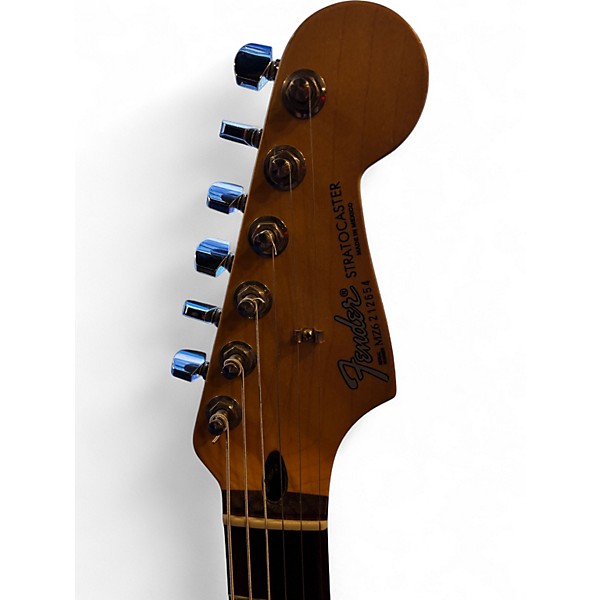 Used 2008 Fender Standard Stratocaster Olympic White Solid Body Electric Guitar