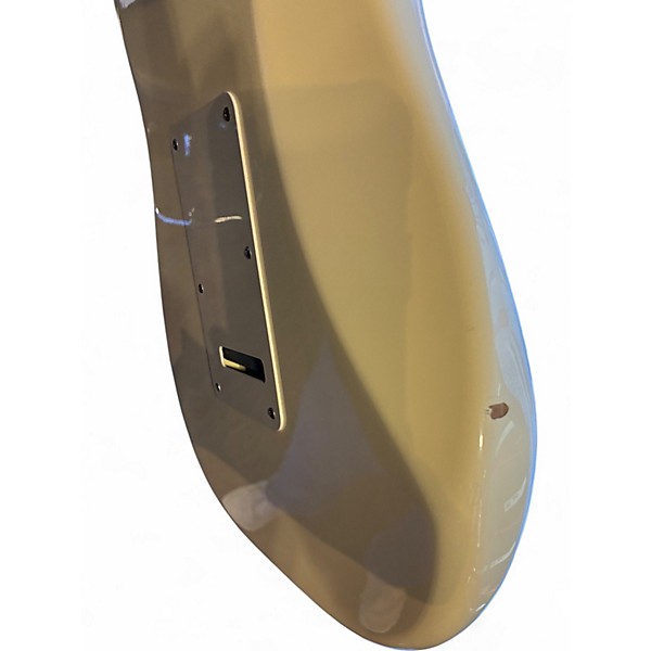 Used 2008 Fender Standard Stratocaster Olympic White Solid Body Electric Guitar