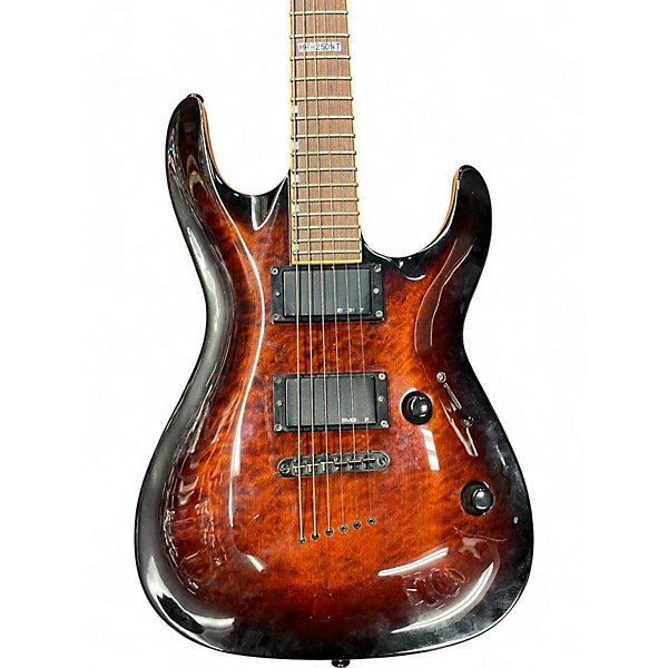 Used ESP LTD MH250 2 Tone Sunburst Solid Body Electric Guitar