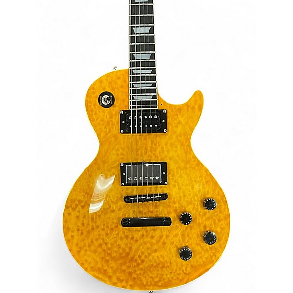 Used Epiphone LES PAUL BIRDSEYE TRANS AMBER Solid Body Electric Guitar
