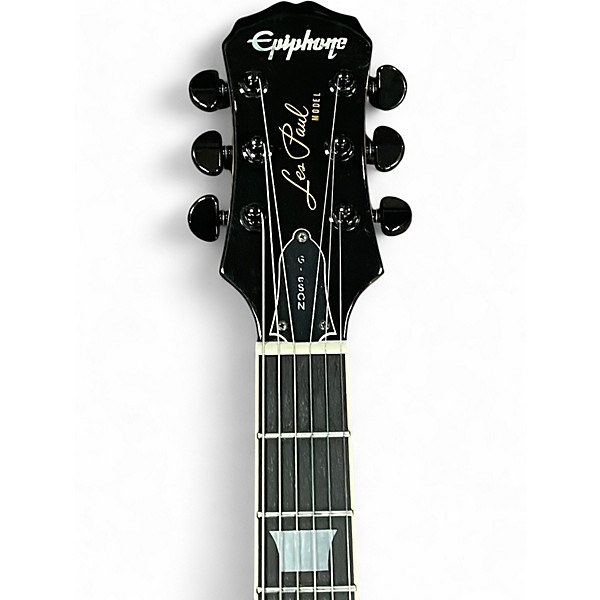 Used Epiphone LES PAUL BIRDSEYE TRANS AMBER Solid Body Electric Guitar