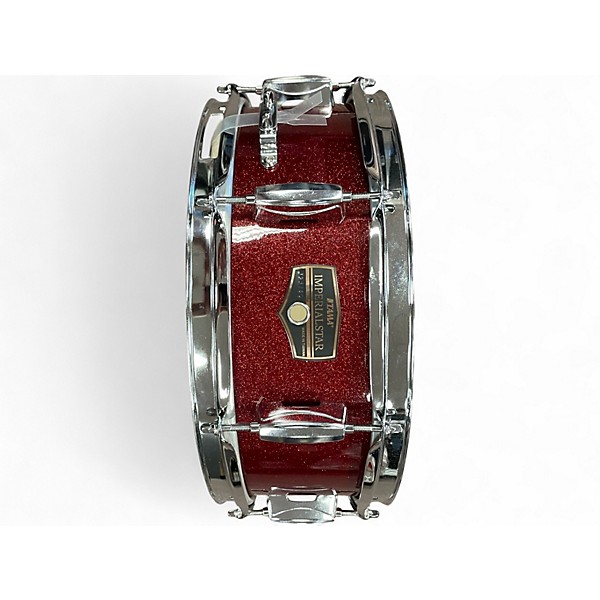 Used TAMA 5.5X14 Imperialstar Snare Red Sparkle Drum