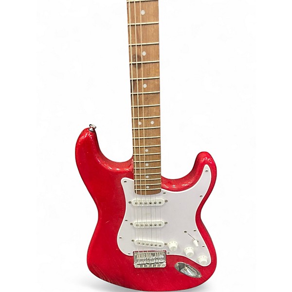 Used Squier Bullet Stratocaster SPARKLE RED Solid Body Electric Guitar
