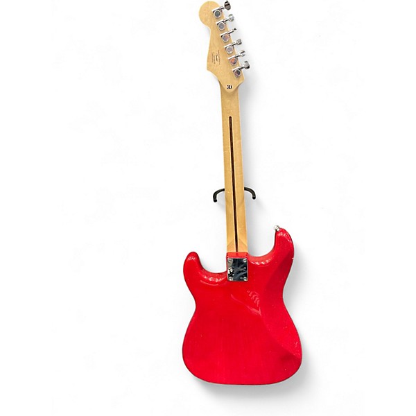 Used Squier Bullet Stratocaster SPARKLE RED Solid Body Electric Guitar
