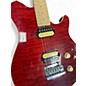 Used Sterling by Music Man SUB SERIES Trans Red Solid Body Electric Guitar