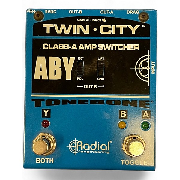 Used Radial Engineering Bones Twin City ABY Bypass Pedal