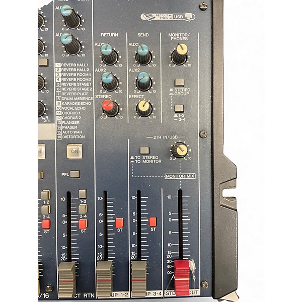 Used Yamaha MG166CXUSB Unpowered Mixer