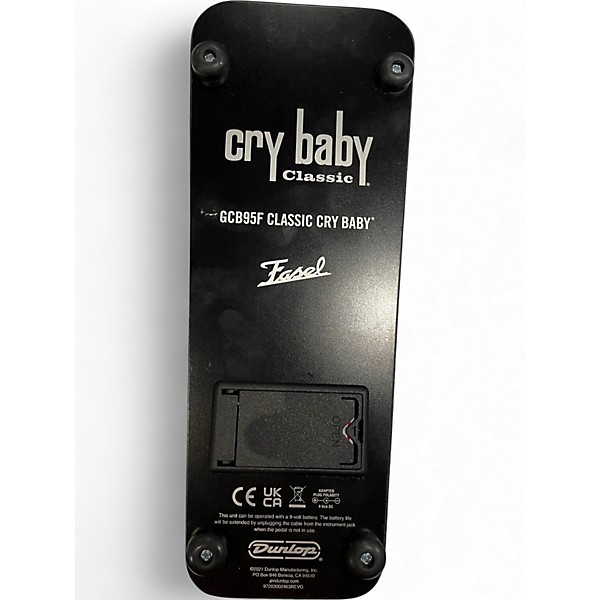 Used Dunlop GCB95F Crybaby Classic Wah With Fasel Inductor Effect Pedal