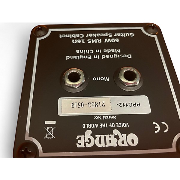 Used Orange Amplifiers PPC112C 1x12 Guitar Cabinet