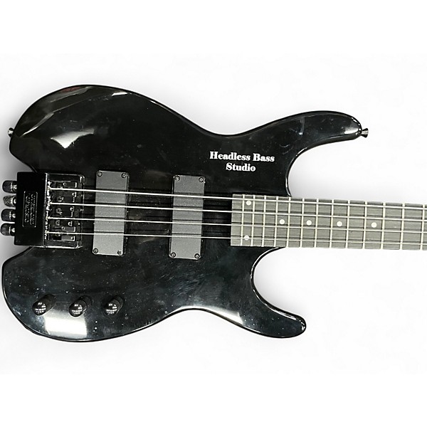 Used Headless Bass Studio Headless Black Electric Bass Guitar