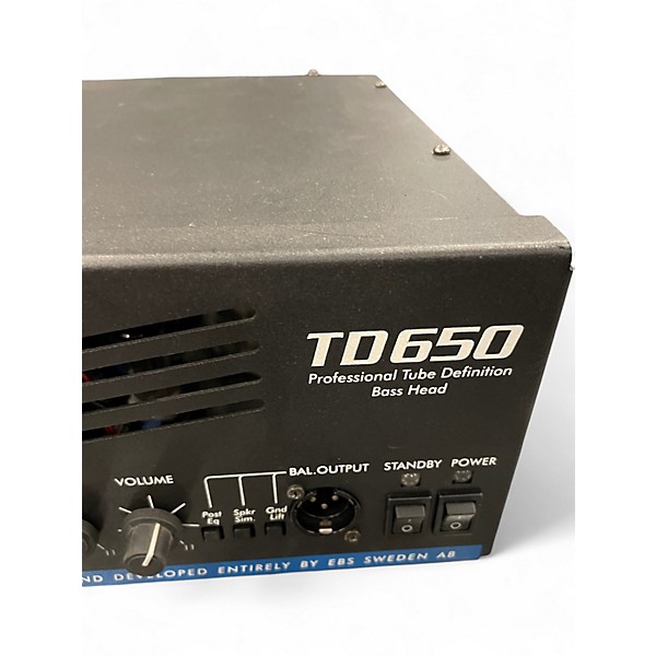 Used EBS TD650 Tube Bass Amp Head