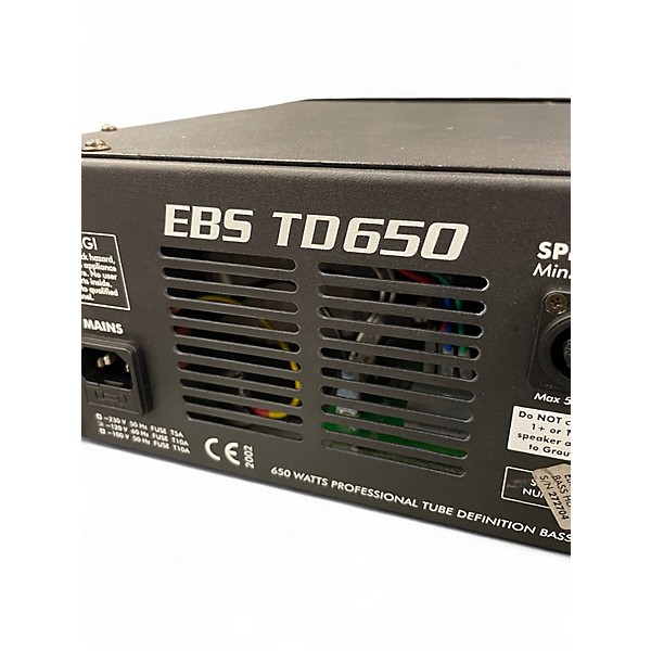 Used EBS TD650 Tube Bass Amp Head