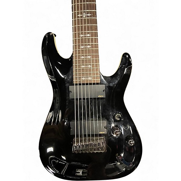 Used Schecter Guitar Research Omen 8 Black Solid Body Electric Guitar