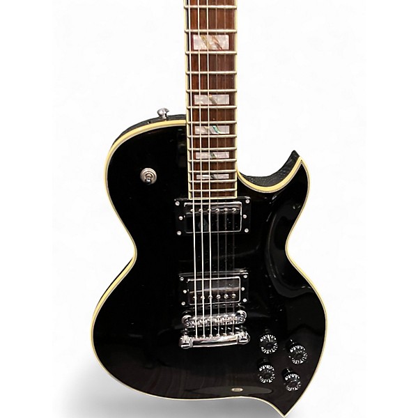 Used D'Angelico Premium TD Teardrop Black Solid Body Electric Guitar