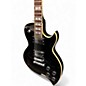 Used D'Angelico Premium TD Teardrop Black Solid Body Electric Guitar