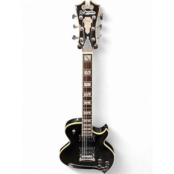 Used D'Angelico Premium TD Teardrop Black Solid Body Electric Guitar