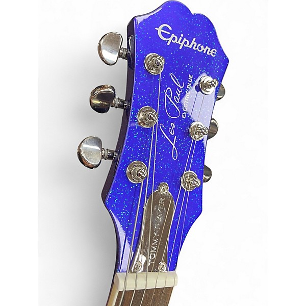 Used Epiphone Tommy Thayer Les Paul Standard ELECTRIC BLUE Solid Body Electric Guitar