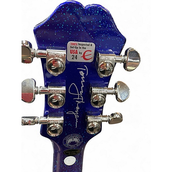 Used Epiphone Tommy Thayer Les Paul Standard ELECTRIC BLUE Solid Body Electric Guitar