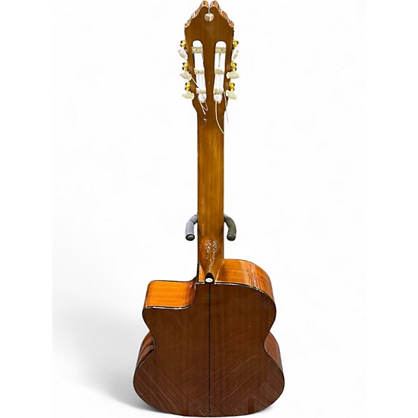 Used Washburn c5cea Natural Classical Acoustic Electric Guitar