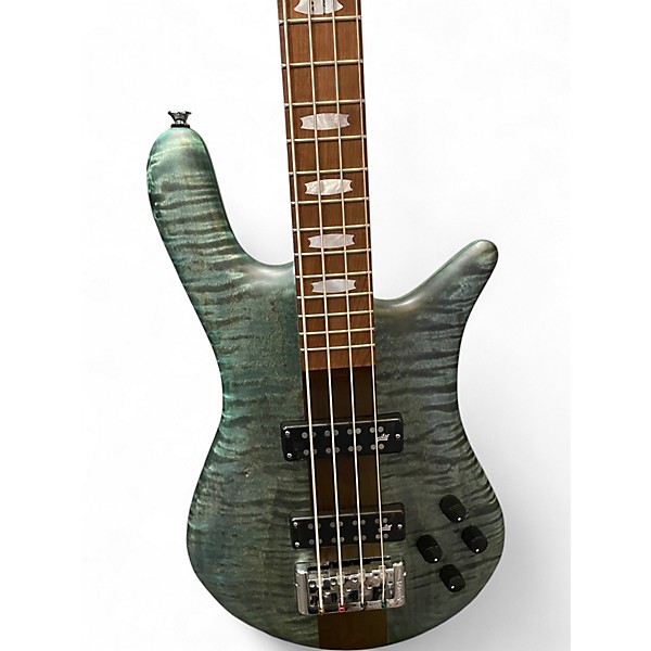 Used Spector Euro 4 RST Turquoise Tide Matte Electric Bass Guitar