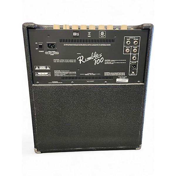 Used Fender Rumble 100 1x15 100W Bass Combo Amp