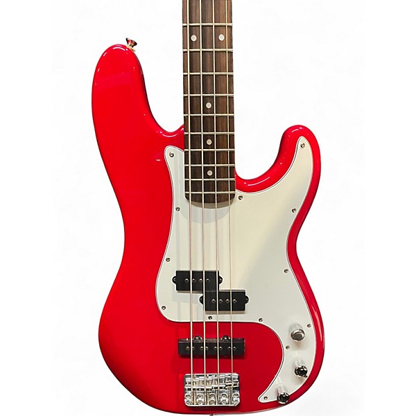 Used Squier Precision Bass Special Dakota Red Electric Bass Guitar