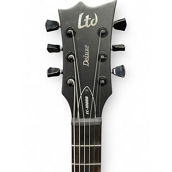 Used ESP EC1000B Black Solid Body Electric Guitar