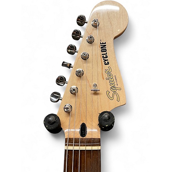 Used 2022 Squier Paranormal Cyclone Candy Apple Red Solid Body Electric Guitar