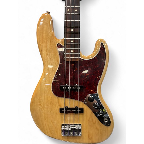 Used Fender Player Jazz Bass Natural Electric Bass Guitar