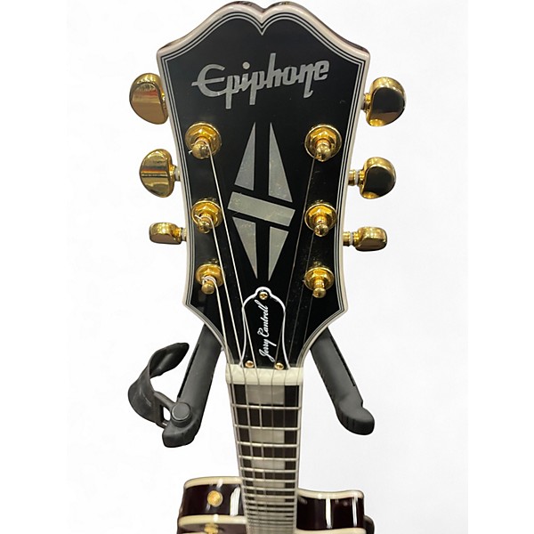 Used Epiphone JERRY CANTRELL LES PAUL Wine Red Solid Body Electric Guitar