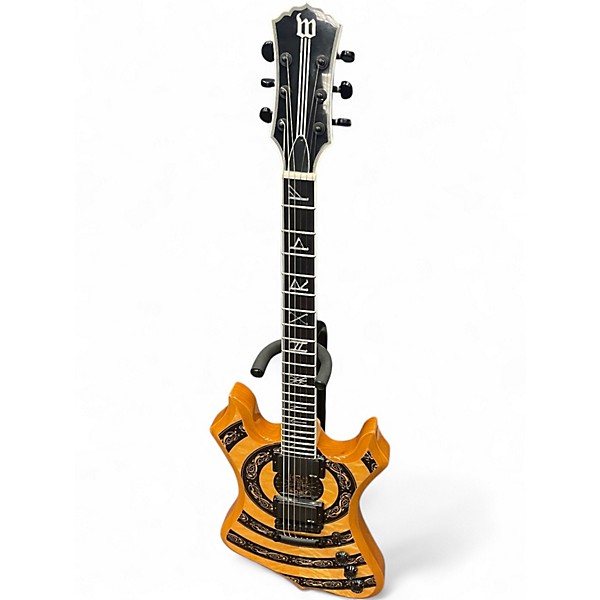 Used Wylde Audio NOMAD NORSE DRAGON RAW TOP Solid Body Electric Guitar