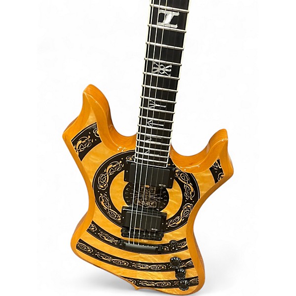 Used Wylde Audio NOMAD NORSE DRAGON RAW TOP Solid Body Electric Guitar