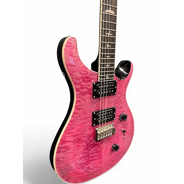 Used PRS SE Custom 24 Violet Quilt Solid Body Electric Guitar