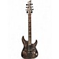 Used Schecter Guitar Research Omen Elite Trans Charcoal Solid Body Electric Guitar thumbnail