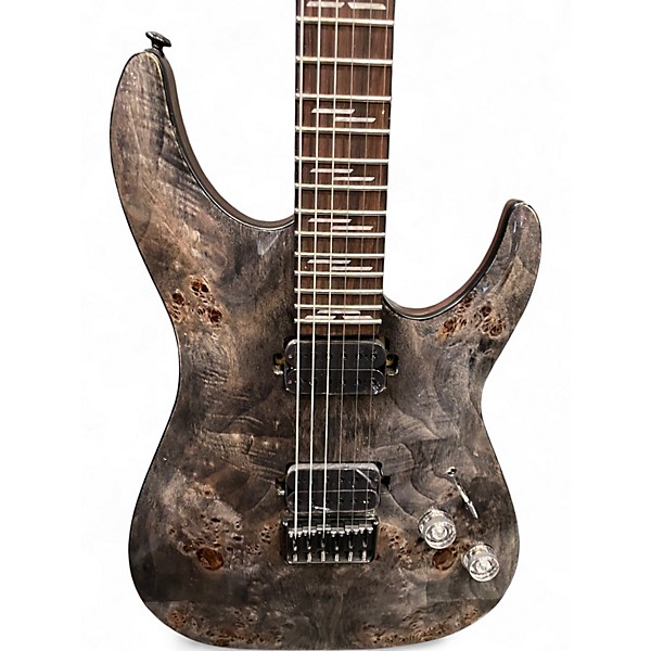Used Schecter Guitar Research Omen Elite Trans Charcoal Solid Body Electric Guitar