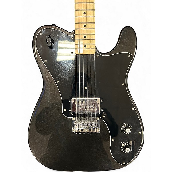 Used Squier Esquire Deluxe Black Solid Body Electric Guitar