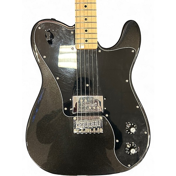 Used Squier Esquire Deluxe Black Solid Body Electric Guitar