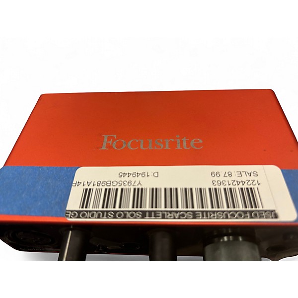 Used Focusrite Scarlett Solo Studio Gen 3 Audio Interface