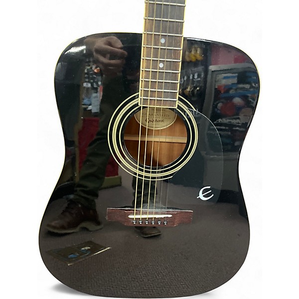 Used Epiphone DR100 Black Acoustic Guitar