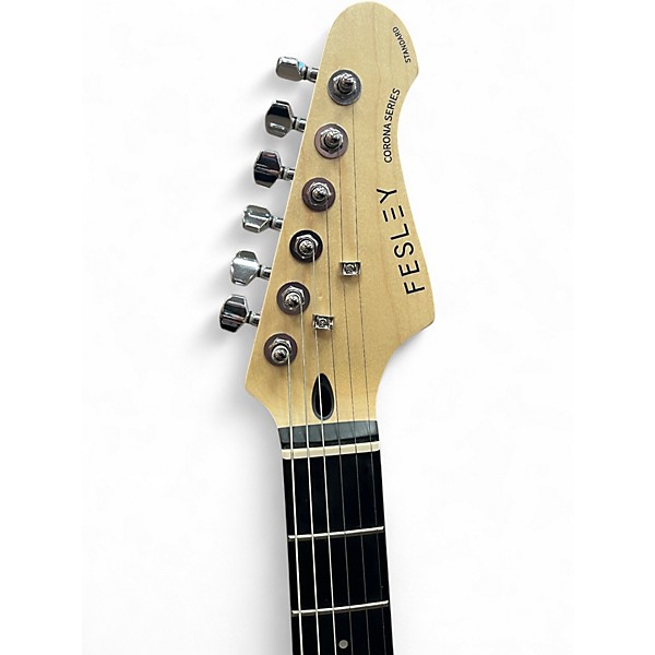 Used Fesley  Corona Series Standard Blue Solid Body Electric Guitar