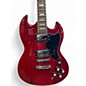 Used Leo Jaymz  Double Cut Standard  Cherry Solid Body Electric Guitar