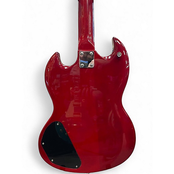 Used Leo Jaymz  Double Cut Standard  Cherry Solid Body Electric Guitar