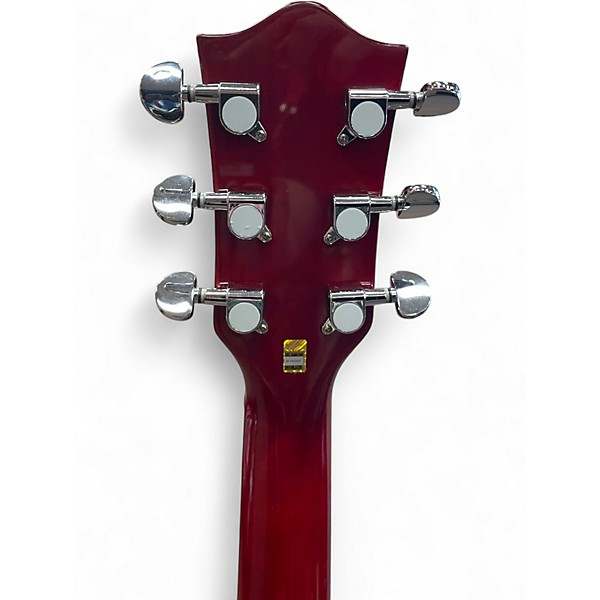 Used Leo Jaymz  Double Cut Standard  Cherry Solid Body Electric Guitar