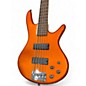 Used Ibanez GSR205 5 String Metallic Orange Electric Bass Guitar