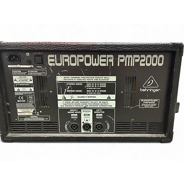 Used Behringer Europower PMP2000 Powered Mixer